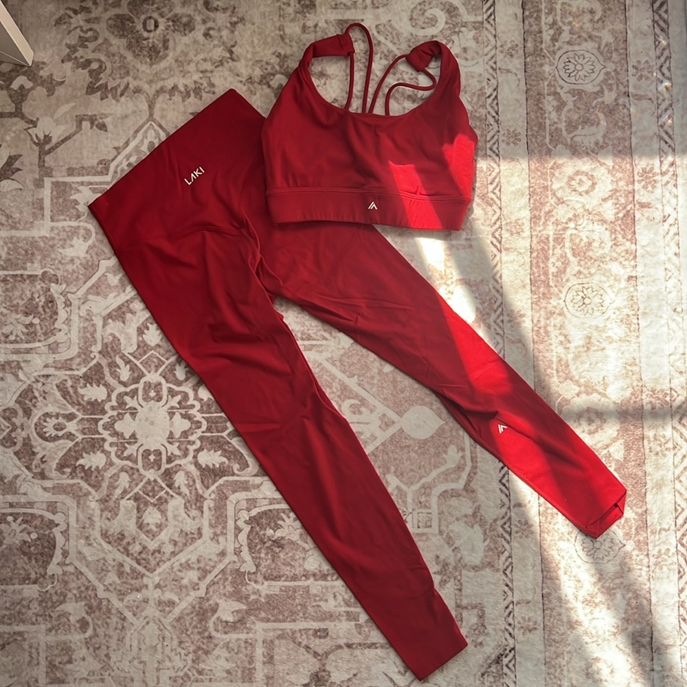 Dark Red Workout set | Laki Active